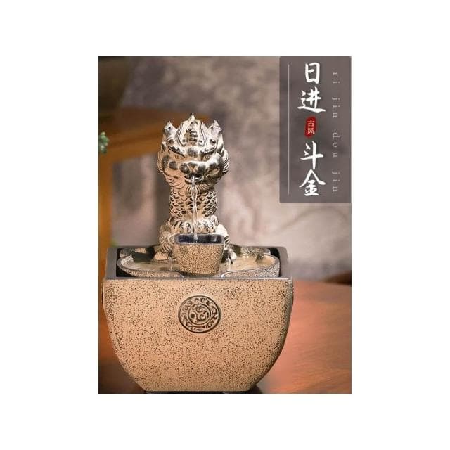 創意吸水獸流水擺件日進鬥金迴圈水風水球辦公室招財喬遷開業送禮