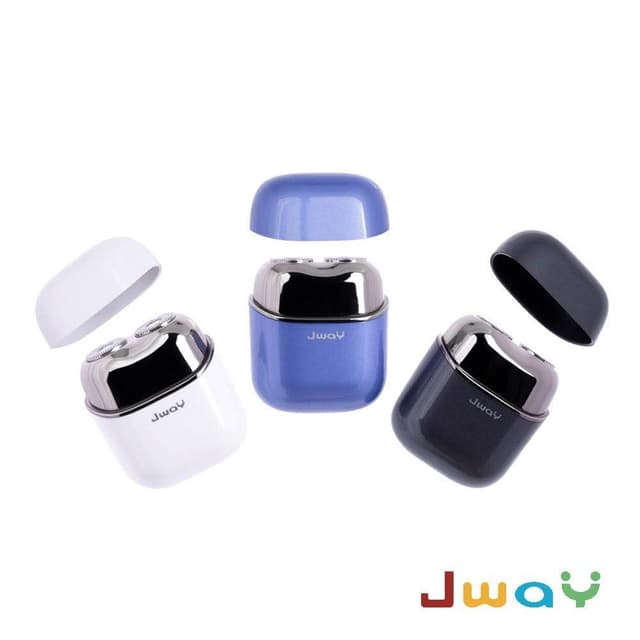 【JWAY】JWAY 全機水洗觸控電動刮鬍刀 JY-ER421白/JY-ER422灰/JY-ER423藍 配件