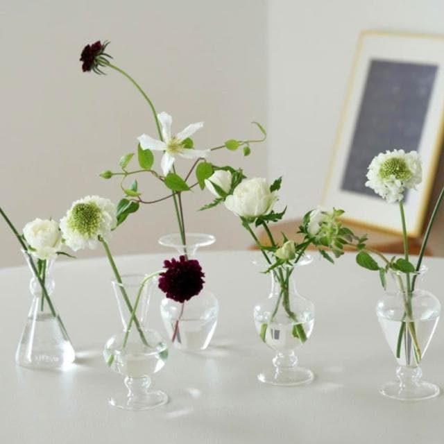 【日本 amabro】TWO TONE 迷你透明花瓶 花器 一輪挿し 擴香瓶 風格擺飾