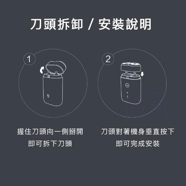 S100 電動刮鬍刀 刀頭 替換 剃鬚刀 耗材 刀片 小米 米家