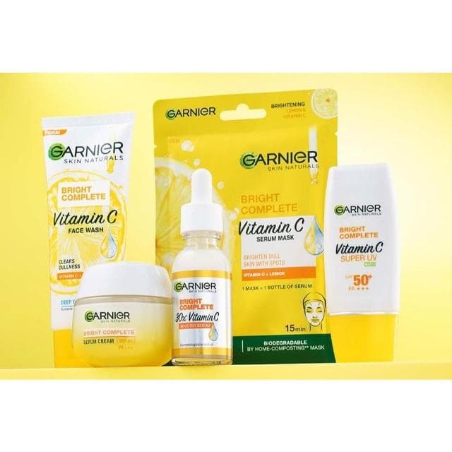 GARNIER 保養品系列 透亮系列 保養品 臉部保養 保濕 透亮 光滑 日常使用 乳霜 精華液 洗面乳 KBT462