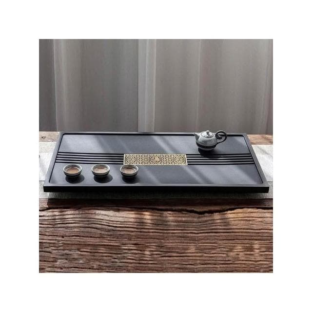 熱銷 烏金石茶盤 茶盤 石頭茶盤 石製茶盤 茶具 天然烏金石茶盤 茶臺 黑石茶盤 茶具 石茶盤 高檔茶盤