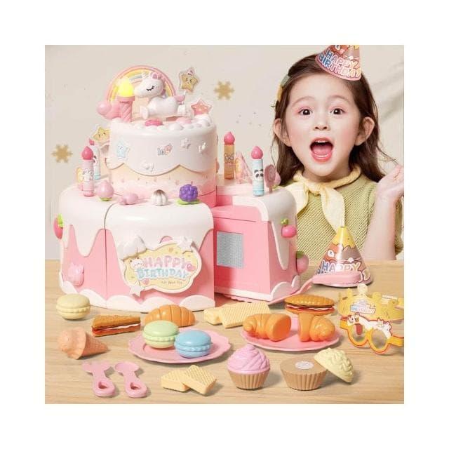 兒童蛋糕切切樂玩具女孩過家家廚房套裝寶寶送生日禮物益智男寶寶