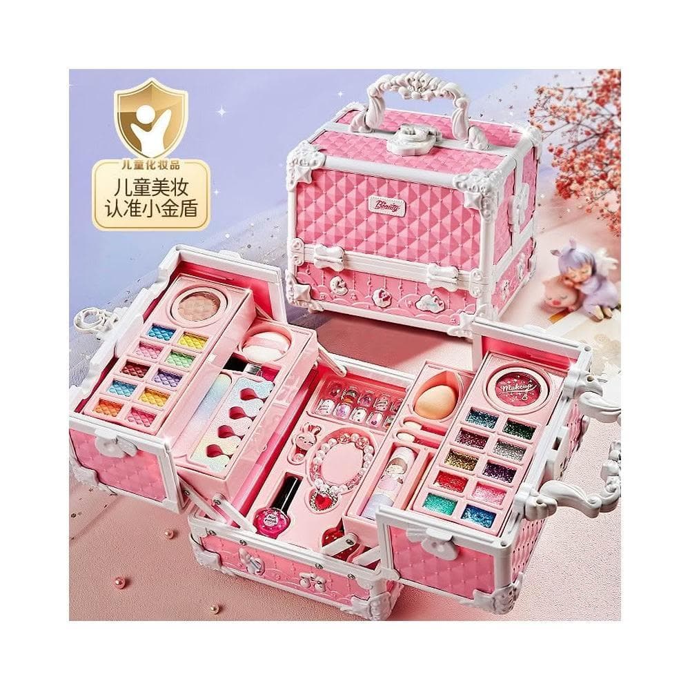 兒童化妝品玩具套裝無毒正品女孩的生日禮物小孩公主彩妝盒指甲油