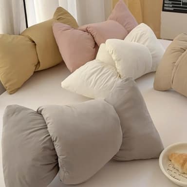 【Arvo Home 蒔桄家居】大蝴蝶結の萌系抱枕 (沙發靠墊 交換禮物  蝴蝶結抱枕 沙發抱枕 舒壓抱枕 多功能抱枕）