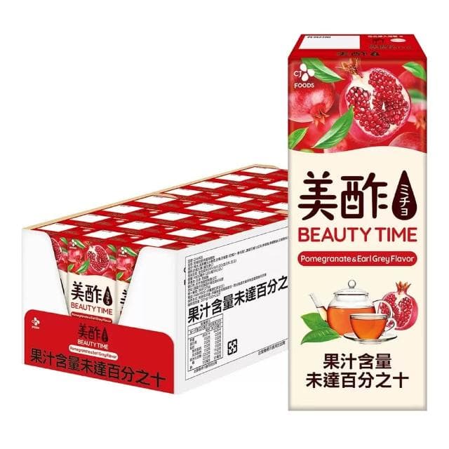 5Cgo🏆美酢 石榴伯爵茶風味醋飲200毫升X24入#246926濃郁的伯爵茶香與酸甜果香-303
