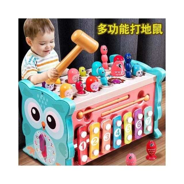 寶寶釣魚玩具打地鼠敲琴益智力開發嬰兒童早教男孩女孩送生日禮物