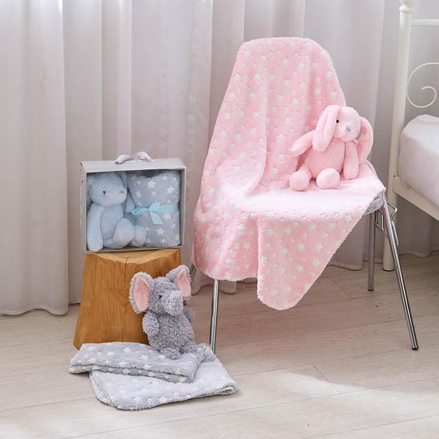 【Sogno 好物專賣店】新生兒禮盒 內含四季毯+安撫娃娃 / 彌月禮 滿月禮 新生兒禮盒