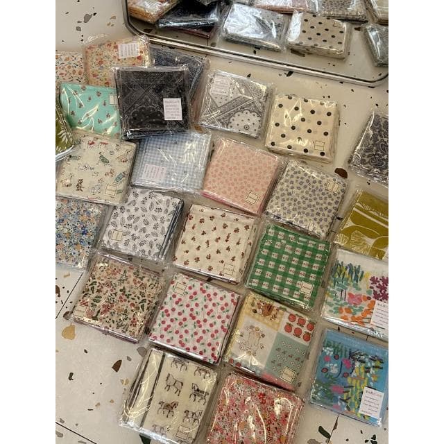 🎗飾間首飾鋪 軟乎方巾碎花波點棉麻領巾圍脖配飾裝飾頭巾文藝復古小清新ins腰巾