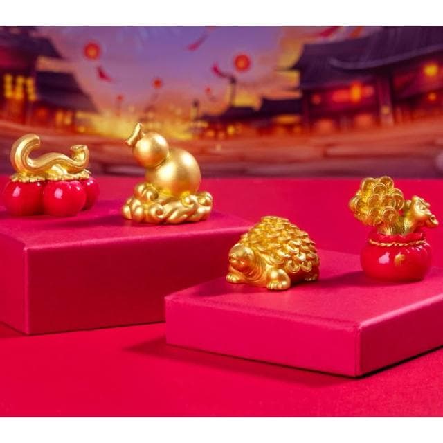 沐晨植物園｜微景觀 金色發財擺件 招財聚寶盆 盆栽裝飾 春節 過年擺飾 招財進寶 柿柿如意 發財 招財 金葫蘆