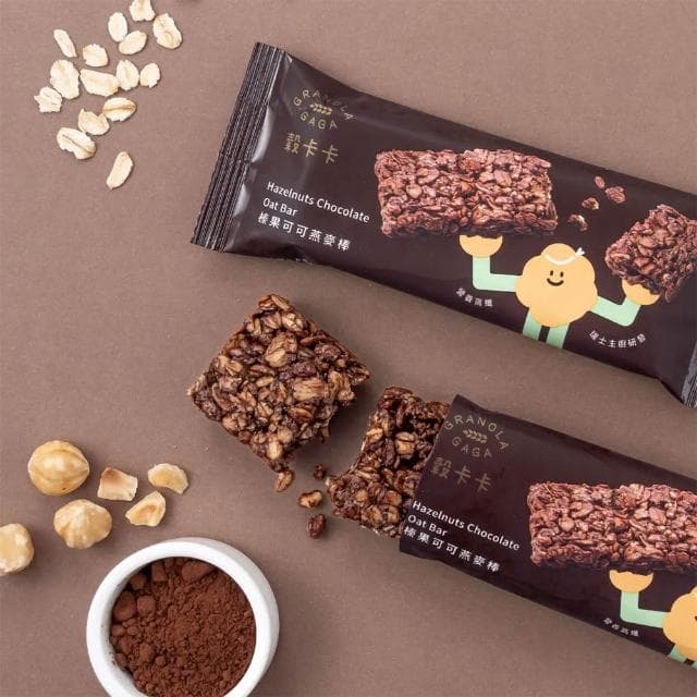 【GRANOLA GAGA 穀卡卡】燕麥棒26gx6入盒裝 (榛果可可;蛋白棒/營養棒/能量棒/高纖低卡/健康點心)
