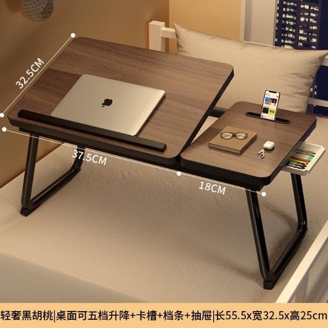 桌子 電腦支架 筆記本桌 臥室飄窗桌 折疊餐桌 家用懶人床上桌 學生寫閱讀桌 兒童學習寫字桌 看書神器 可升降床上小桌子