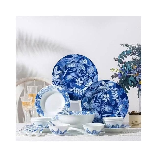 免運 日式進口陶溪川陶瓷碗盤子深林物語家用釉中彩碗碟套餐具喬遷送禮盒