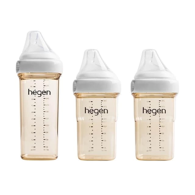 【hegen】換瓶成長奶瓶組 (240ml雙入+330ml單入) 共4色