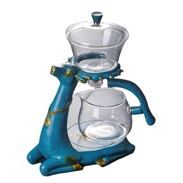 小鹿泡茶壺 全自動泡茶器 沖茶器 泡茶器具 泡茶壺 茶具組 泡茶機 自動泡茶 一秒出水-Feng