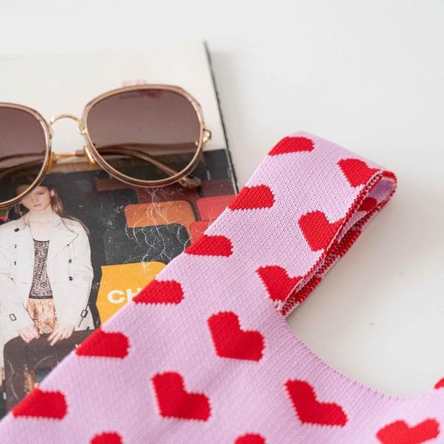 【AHUA 阿華有事嗎】AHUA阿華有事嗎 韓系包包 滿版愛心針織手提包 B0076 韓妞必備包 百搭配件 包包 袋子 手袋 肩包 日系