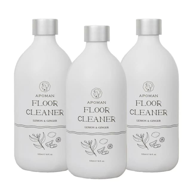 【野田實驗室】植萃精油地板清潔劑535ml-3入組 附量杯(檸檬生薑;家用清潔劑/寵物友善)