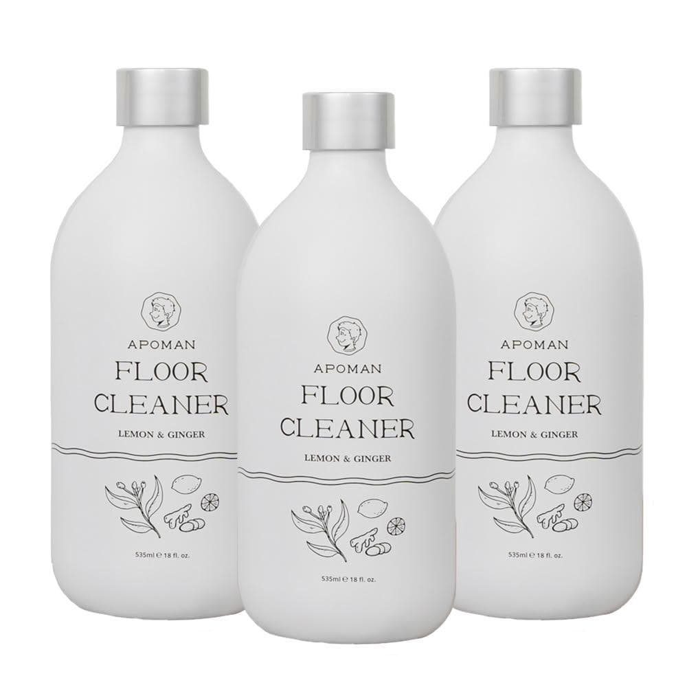 【野田實驗室】植萃精油地板清潔劑535ml-3入組 附量杯(檸檬生薑;家用清潔劑/寵物友善)