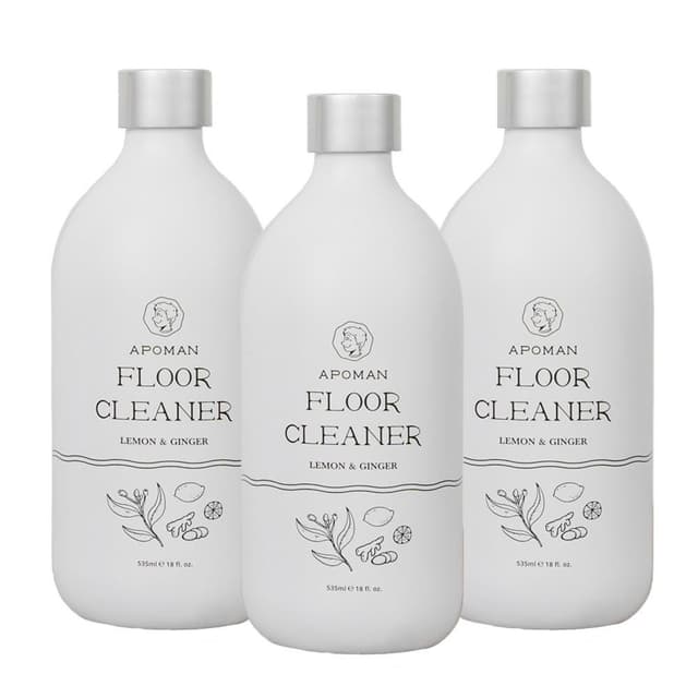 【野田實驗室】植萃精油地板清潔劑535ml-3入組 附量杯(檸檬生薑;家用清潔劑/寵物友善)