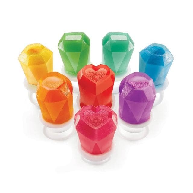 【ZOKU】鑽戒冰棒模具組8入裝 (冰棍/雪糕模具/矽膠模具)