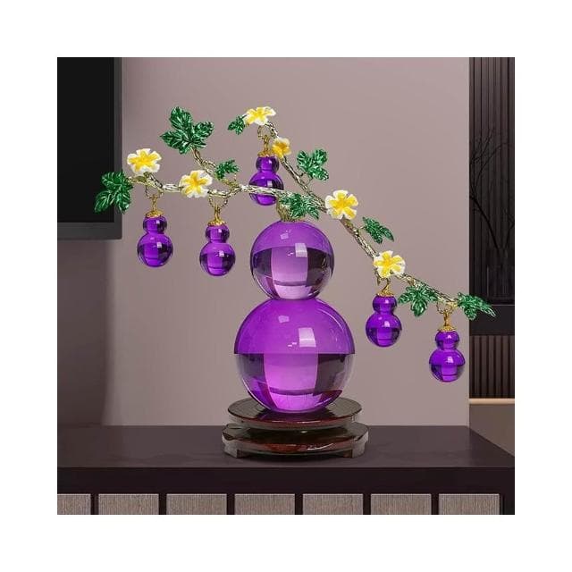 免運水晶擺件葫蘆高檔客廳電視櫃玄關裝飾喬遷禮物創意工藝品擺臺新款