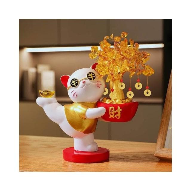 熱賣✨招財貓 入厝禮物 招財擺飾 發財樹 店面裝飾 開幕送禮 家裡擺飾 裝飾品擺件 開業送禮 喬遷禮品 開幕禮品SY