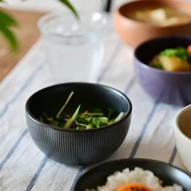【美濃燒】日本 市原製陶 ASUMI彩澄再生陶碗11.5cm (黑色;飯碗/湯碗/日式食器/和風食器)