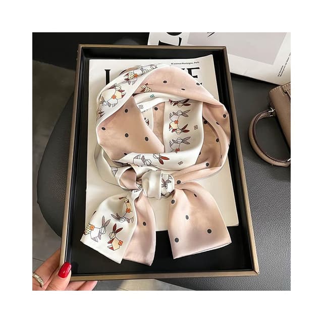 🎗飾間首飾鋪 小長條方巾絲巾女春秋夏季搭配襯衫圍脖子護頸薄圍巾裝飾領帶飄帶