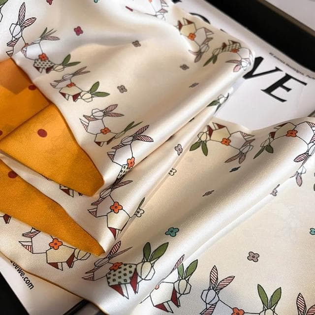 🎗飾間首飾鋪 小長條方巾絲巾女春秋夏季搭配襯衫圍脖子護頸薄圍巾裝飾領帶飄帶