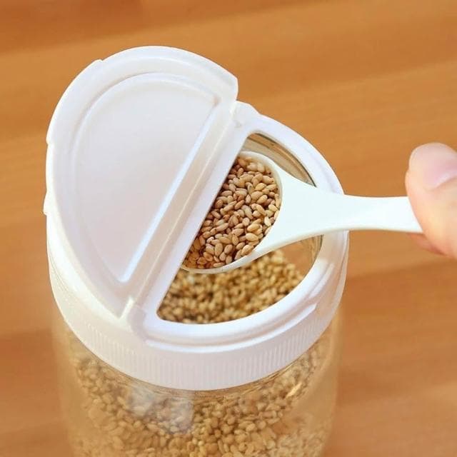 【Seisho 星硝】2WAY雙開口玻璃調味料罐320ml-3入組 附匙 (調味料罐/鹽罐/調味瓶/胡椒罐)