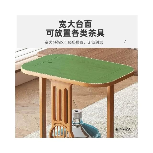 實木移動茶水櫃茶桌邊櫃泡茶臺家用燒水壺一體邊櫃辦公室茶具置物S1