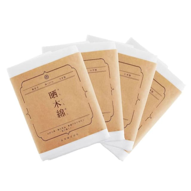 日本製 宮本晒木綿200x30cm-4入組 (純棉紗布/萬用紗布/蒸飯布/蒸籠布/過濾布/透氣籠屜布/蒸餃布/蒸鍋布)