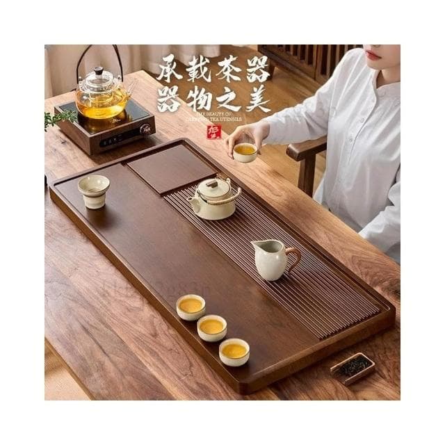 茶盤 家用 2025新款 電木 乾泡 瀝水 客廳 茶具 茶台 整塊 實木 茶托盤 小型茶臺 泡茶盤 功夫茶具