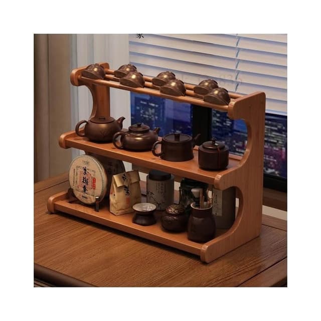 桌面 茶杯 收納 置物架 茶室 茶桌 小型 博古架 茶台 茶具 紫砂壺 擺放展示架 杯架茶葉架 茶壺展示架