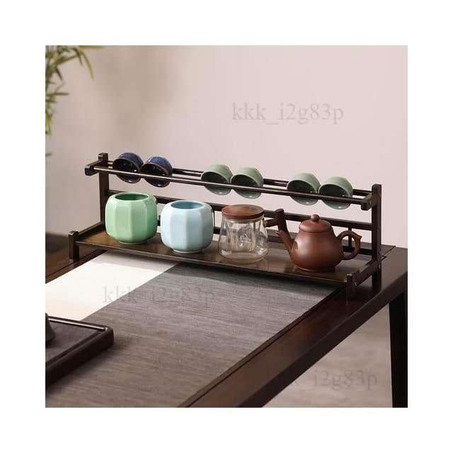 桌面 茶杯 收納 置物架 小型 博古架 非實木 中式 紫砂壺 擺件架 茶具 展示架 茶壺架 茶架 紫砂壺架子