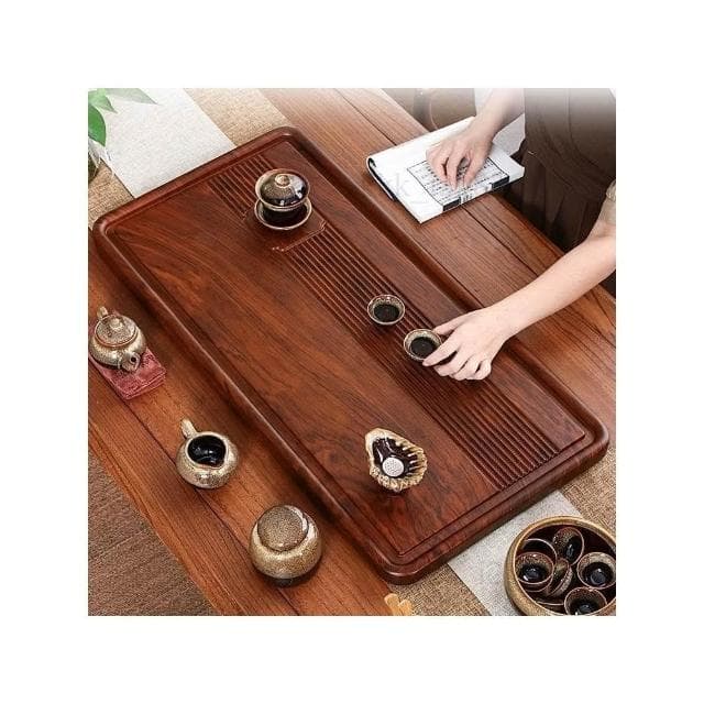 實木 茶盤 家用 整塊 長方形 簡約 功夫茶具 套裝 排水 中式 新款 客廳 泡茶台 茶道 茶桌 茶托 茶臺