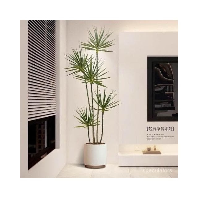 仿真綠植假植物輕奢客廳裝飾樹室內大型盆栽龍血樹落地擺件仿真花