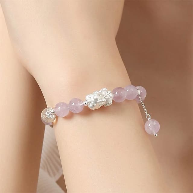 【MoonDy】手鍊 女生手鍊 貔貅手鍊 水晶項鍊 招財納福 轉運珠 情人節禮物