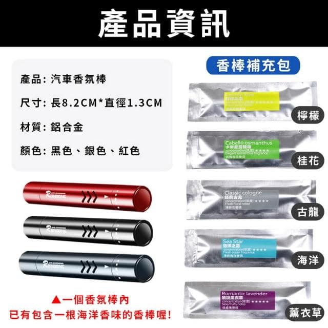 【STAR CANDY】汽車香氛棒(車用香水 車用香薰 冷氣出風口香水 車用香氛 汽車香水 空氣淨化器 芳香器 香氛劑)