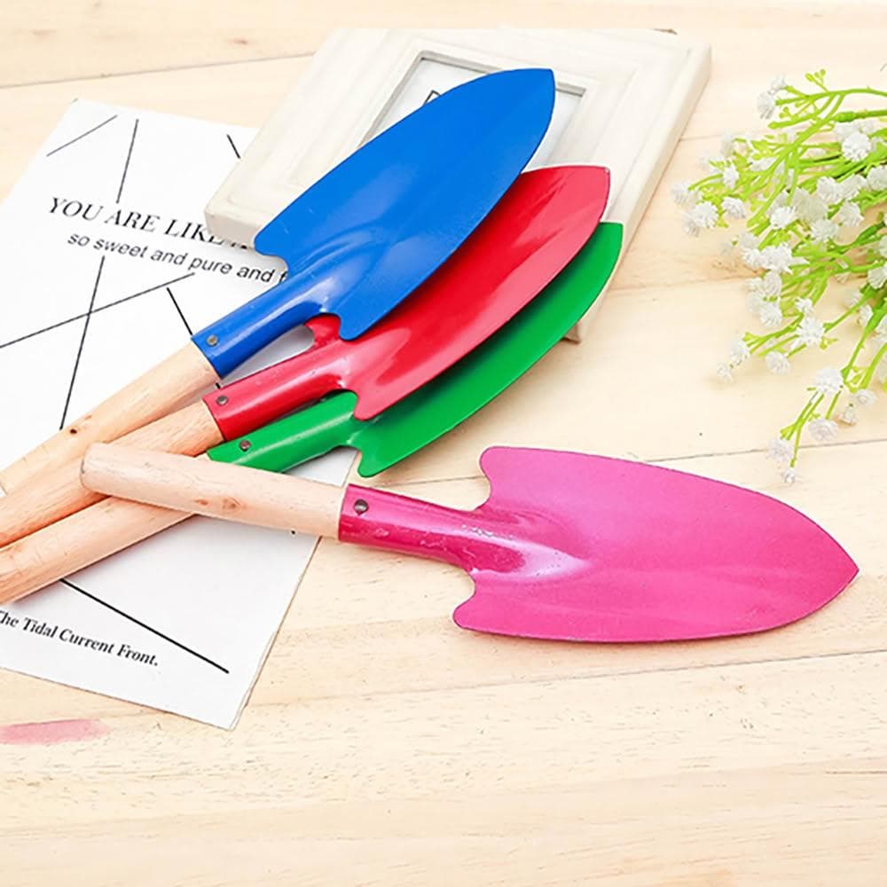 【生活職人】鐵藝 鏟子 鐵鍬 鐵鏟 2入 木柄花鏟 木鏟 花鍬 花鏟 園藝鏟 盆栽 植物 種花