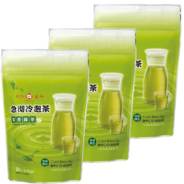 【天仁茗茶】5Cgo🏆天仁茗茶 急沏冷泡茶-茉香綠茶 40g/包 X 3入，QL00107693-KP303