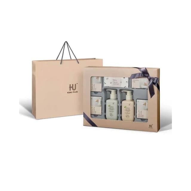 【KU.KU. 酷咕鴨】PLUS 舒敏積雪草寶寶沐浴禮盒(彌月禮盒/送禮首選)