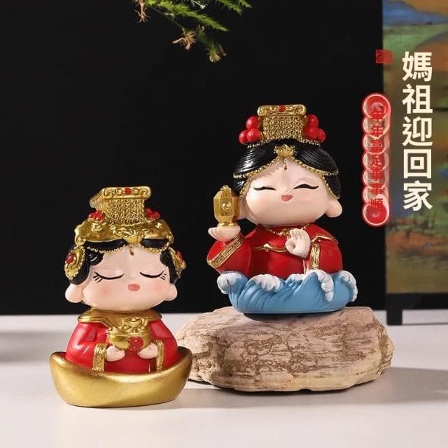 四季風精選好物  招財湄洲島媽祖娘文創擺件供奉神像成功上岸幸運物禮物家用裝飾