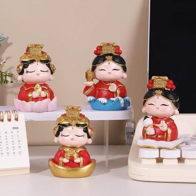 四季風精選好物  招財湄洲島媽祖娘文創擺件供奉神像成功上岸幸運物禮物家用裝飾