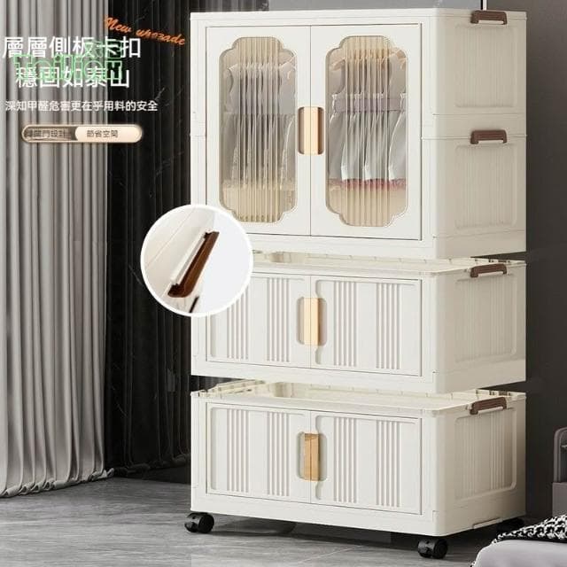 💥💕收納櫃子 置物櫃 家用塑膠免安裝多層雜物簡易衣櫃 嬰兒衣服寶寶衣櫃 五斗櫃 雜物櫃 掛衣櫃 兒童衣櫃抽屜櫃儲物櫃