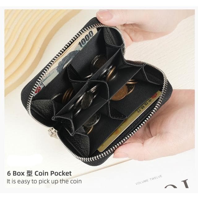 【lifehousecs 生活好室】日式分格零錢包 零錢包 牛皮零錢包