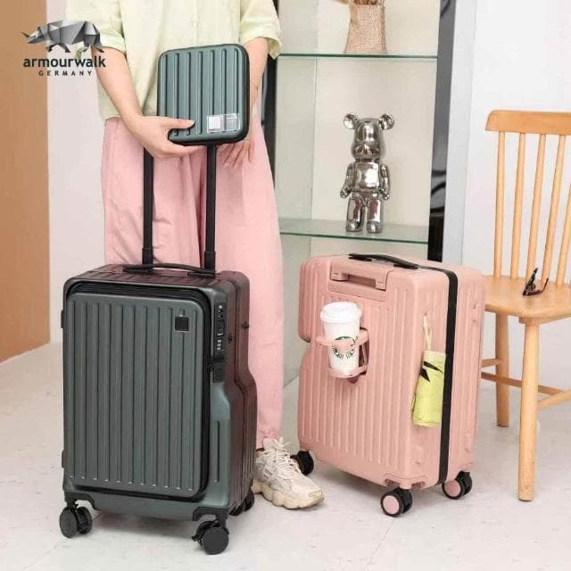 【armourwalk 歐沃】超機能08 百變商旅行李箱 20吋 前開式行李箱 上掀式行李箱 行李箱