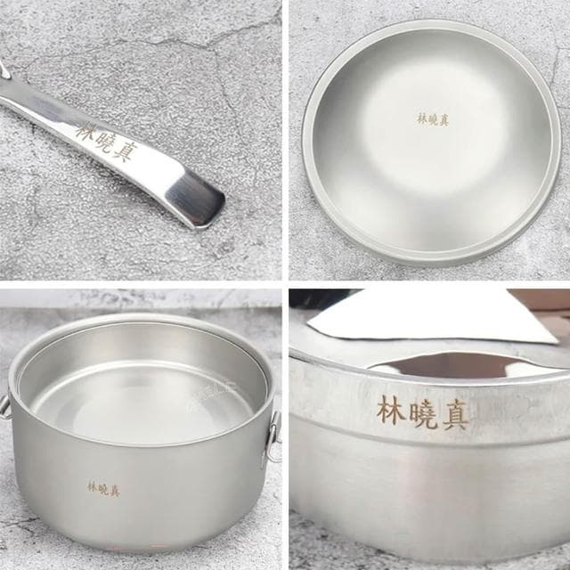 可雷雕姓名-Lucuku不銹鋼隔熱便當盒14cm+隔熱碗+兒童匙國小餐具三件組 開學