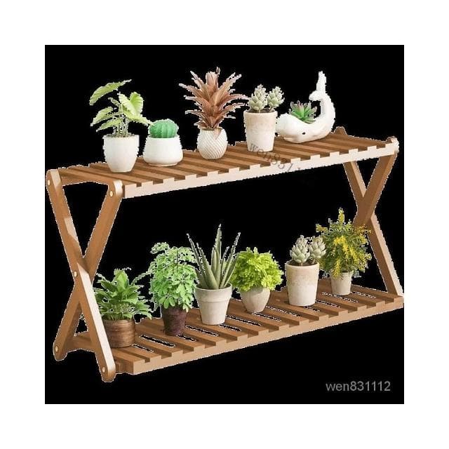 陽臺花架子室內多層實木客廳傢用置物架多肉綠蘿花盆架裝飾植物架 花架 盆栽架 陽台花架子 
