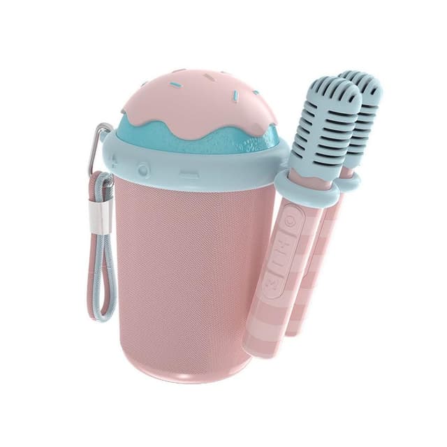 智能語音點歌麥克風 家庭戶外K歌 藍牙音響話筒一體麥克風 支援多種設備 內建修音聲卡 交換禮物